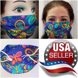 Colorful BUTTERFLY FACE MASK